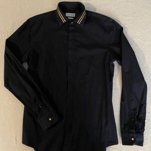 Midnight blue Zara men dress shirt